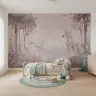 Enchanted Unicorn Forest Watercolor Wall Mural 5