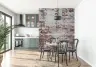 Rustic Whitewashed Brick Wall Mural 3