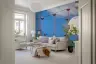 Urban Street Scene with Hanging Lights Wall Mural 3