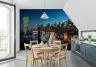 Urban Night Skyline Wall Mural 5
