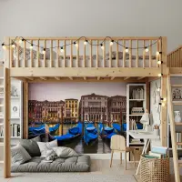 Venice Canal Gondola Cityscape Wall Mural
