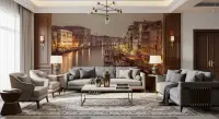 Venetian Grand Canal Nightscape Wall Mural