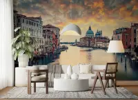 Venice Grand Canal Twilight Wall Mural
