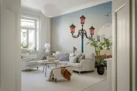 Romantic Venetian Lamp Post Wall Mural