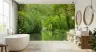 Lush Green Forest Stream Wall Mural 1