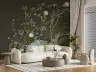 Elegant Chinoiserie Floral & Bird Wall Mural 3