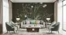 Elegant Chinoiserie Floral & Bird Wall Mural 4