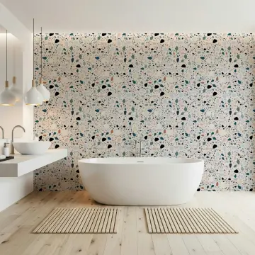 Contemporary Multicolour Terrazzo Wall Mural