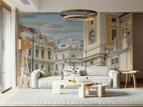 Grand European Architectural Cityscape Wall Mural