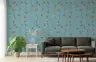 Pastel Bird and Floral Vine Wallpaper 1