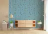 Pastel Bird and Floral Vine Wallpaper 4