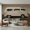 Vintage Camper Van Scenic Wallpaper Mural 1