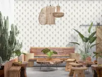 Vintage Lavender Botanical Print Wallpaper