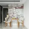 Distressed Whitewashed Brick Texture Wall Mural 1