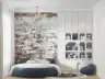 Distressed Whitewashed Brick Texture Wall Mural 3
