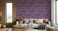 Vibrant Purple Lilac Bloom Floral Wallpaper