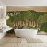 Indian Miniature Vrindavan Forest Wall Mural 3
