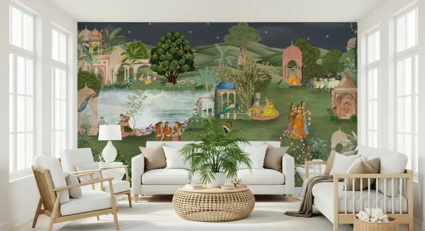Vrindavan Vihar Wall Mural