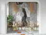 Bohemian Abstract Figures Black and White Wall Mural 2