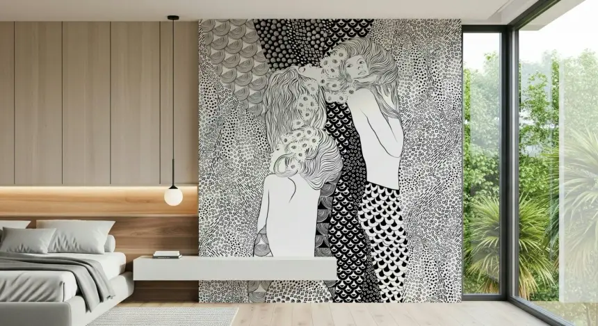 Water Serpents Wall Mural