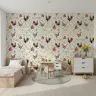 Playful Watercolor Farm Animals Wallpaper 1