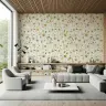 Watercolor Daisy Blossom Wall Mural 1