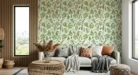 Fresh Green Fern Medley Botanical Wallpaper Mural