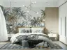 Tropical Palm Grove Watercolor Wall Mural 1