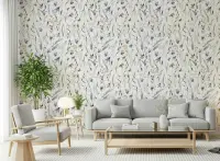 Delicate Watercolor Wildflower Botanical Wallpaper