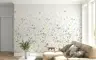 Delicate Watercolor Floral Meadow Wall Mural 2