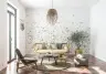 Delicate Watercolor Floral Meadow Wall Mural 3