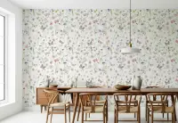Delicate Watercolor Meadow Butterflies Wallpaper