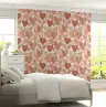 Watercolour Hearts Pattern Wallpaper 1