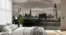 London Westminster Bridge Monochrome Wall Mural 2