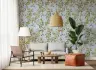 Playful Rococo Monkeys Grapevine Pattern Wallpaper 2