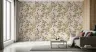 Rococo Style Pink Grapevine Monkey Pattern Wallpaper 5