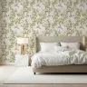 Chinoiserie Monkey Grapevine Pattern Wallpaper 3