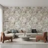 Vintage Watercolor Monkey and Grape Cluster Wallpaper 2