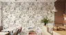 Vintage Watercolor Monkey and Grape Cluster Wallpaper 5