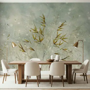 Serene Whispering Grass Wall Mural