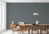 Charcoal Grey Wavy Texture Wallpaper