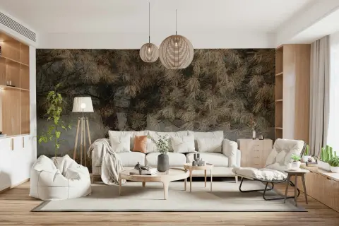 Autumnal Pine Foliage Wall Mural