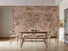 Blush Pink Woodland Birds and Floral Wallpaper 3