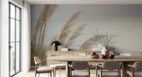 Serene Pampas Grass Botanical Wall Mural