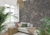Mottled Pink Grey Stone Texture Wall Mural