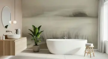 Serene Abstract Wavy Texture Wall Mural