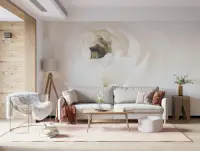 Serene White Bloom Close-up Floral Wall Mural