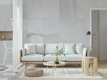 Subtle Grey Marble Block Wall Mural