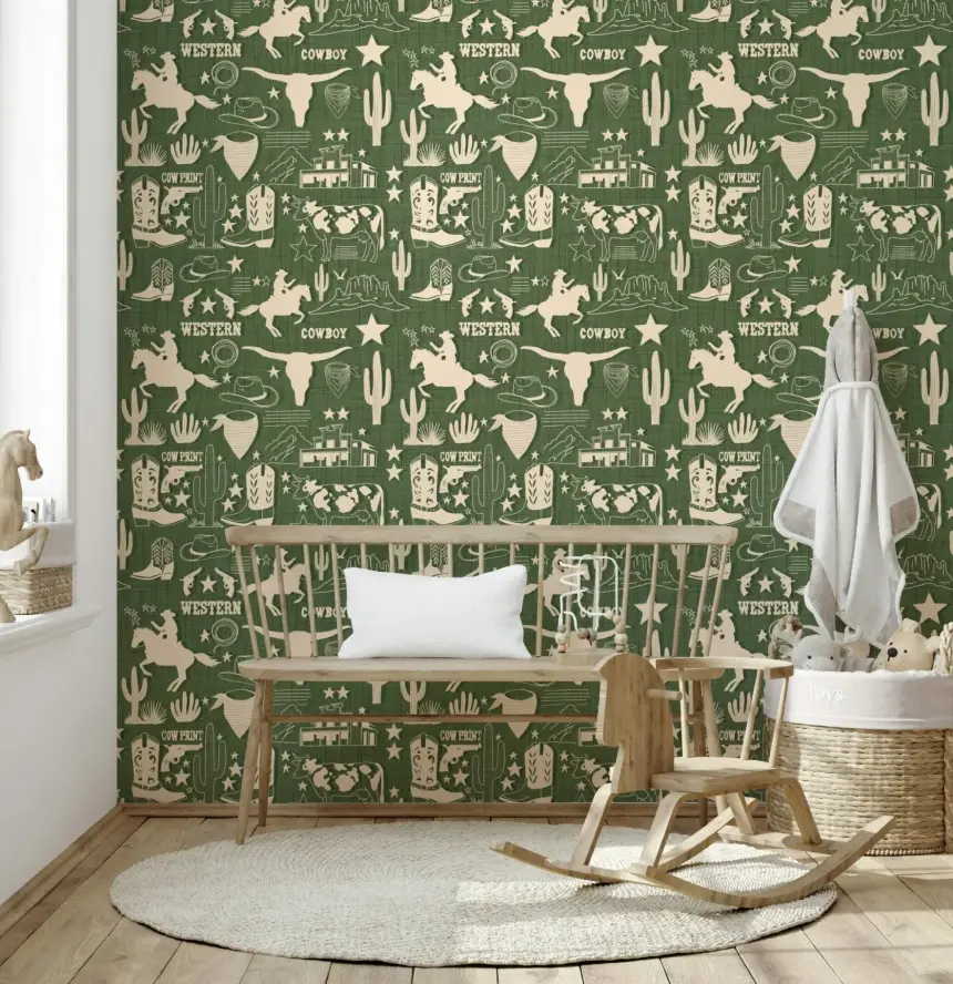 Wild West Sketch Wallpaper -3017184