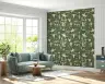 Wild West Cowboy Sketch Green Wallpaper 3